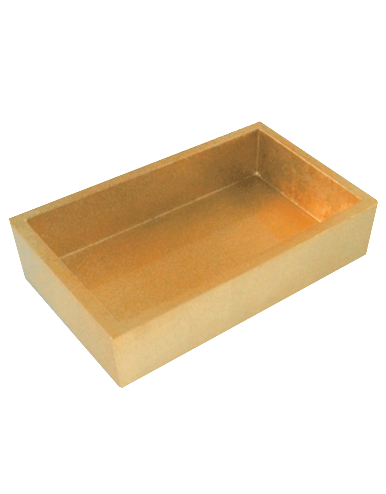Caspari Gold Lacquer Guest Towel Napkin Holder HG10