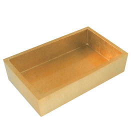 Caspari Gold Lacquer Guest Towel Napkin Holder HG10