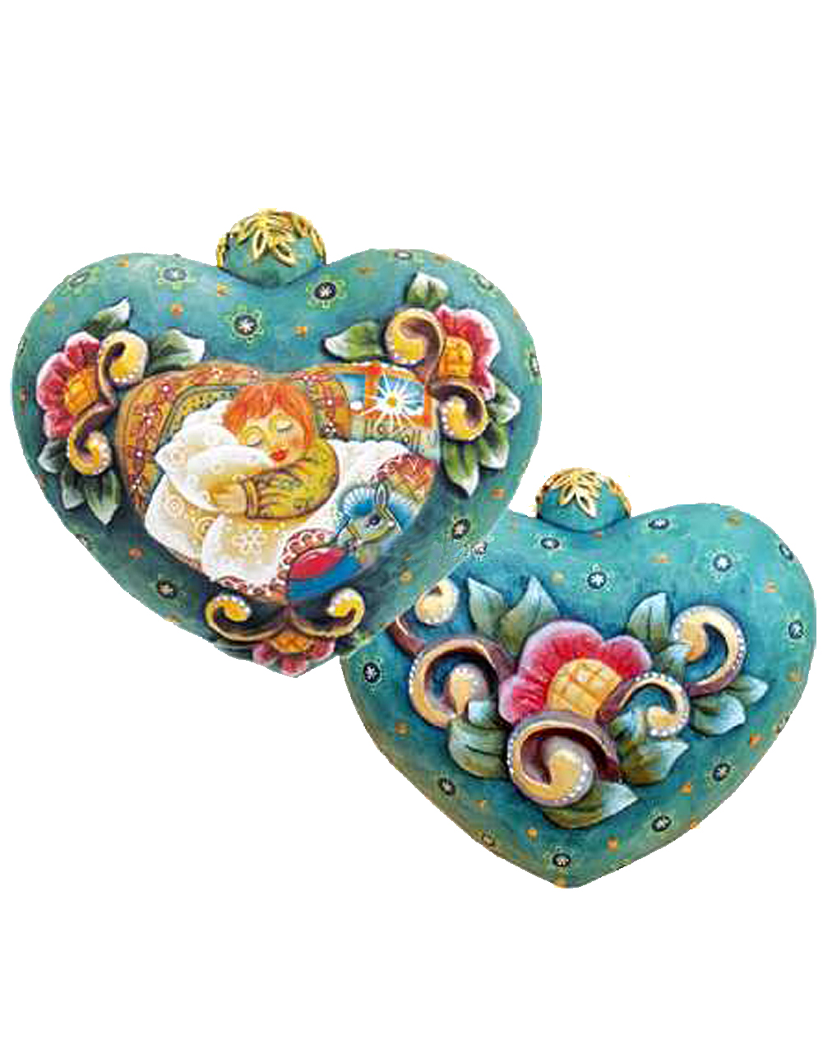 DeBrekht Artistic Studios Sweet Dreams Heart Ornament 4 Inch