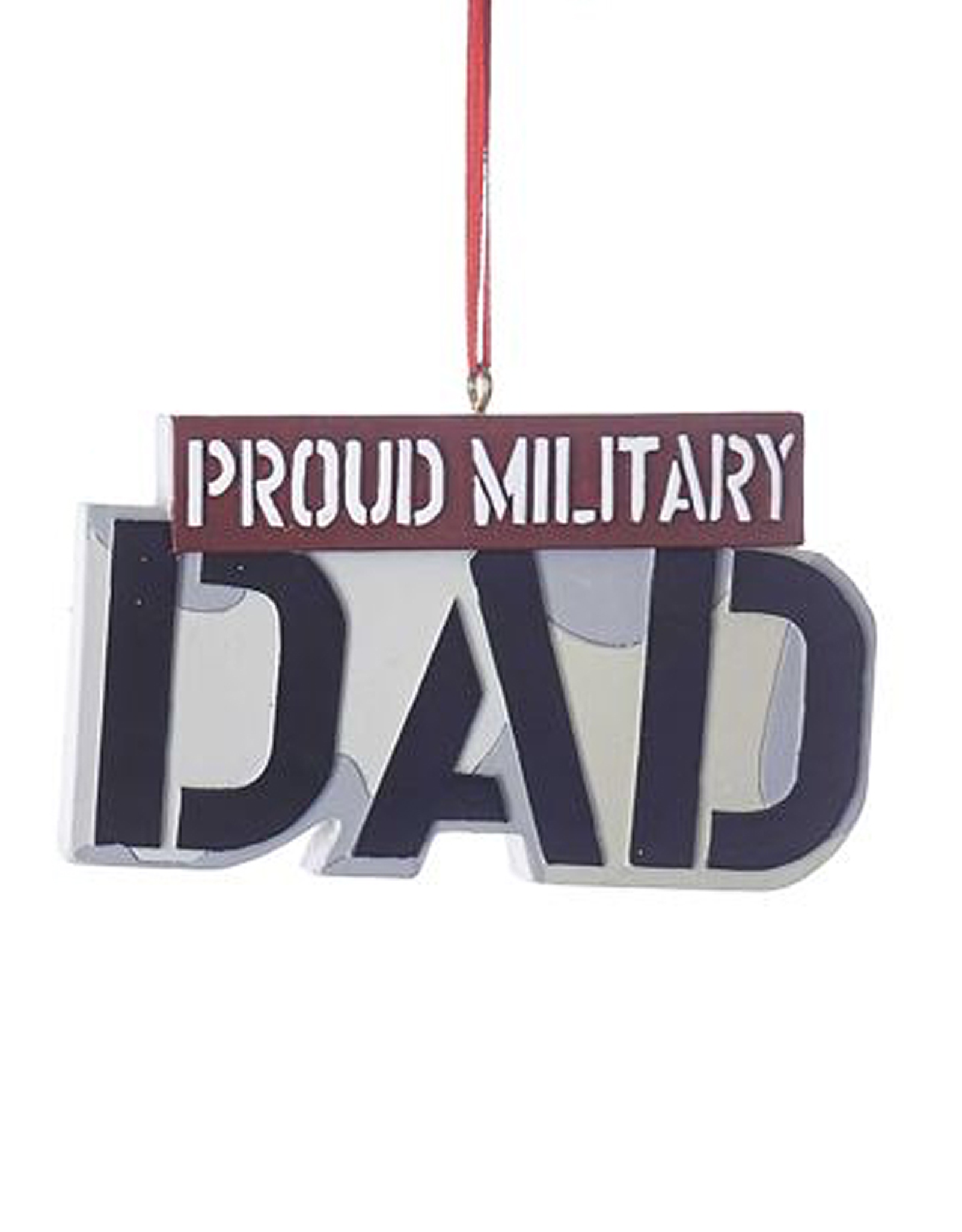 Kurt Adler Military Ornament - Proud Military Dad
