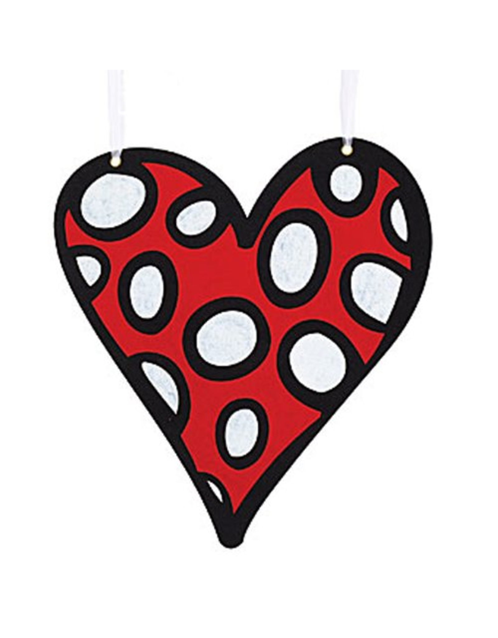 Burton and Burton Love Valentines Decor Hanging Felt Heart Sm