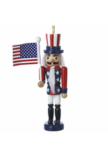 Kurt Adler Patriotic American Flag Nutcracker Ornament 5 Inch
