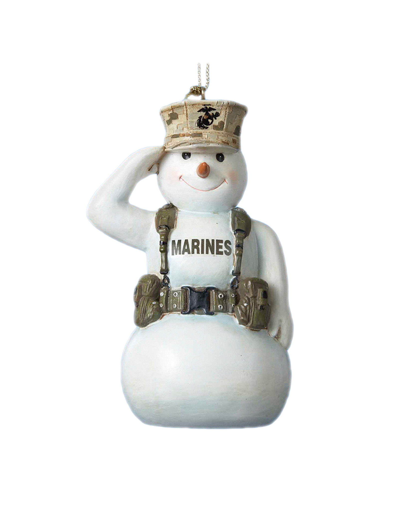 Kurt Adler Marines Snowman Saluting Military Christmas Ornament