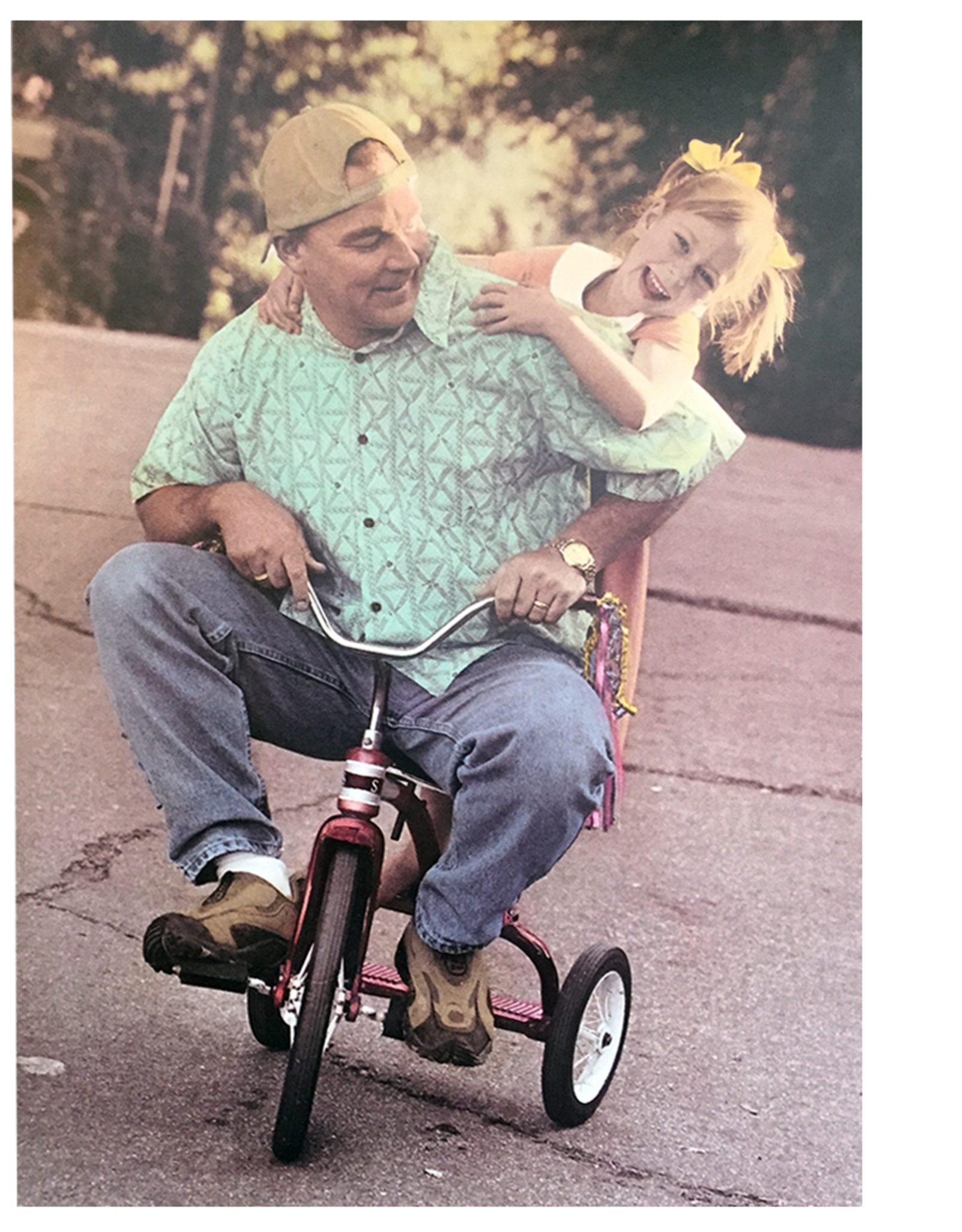 Fathers Day Card Goodwin Joyride Dad w Daughter on Bike