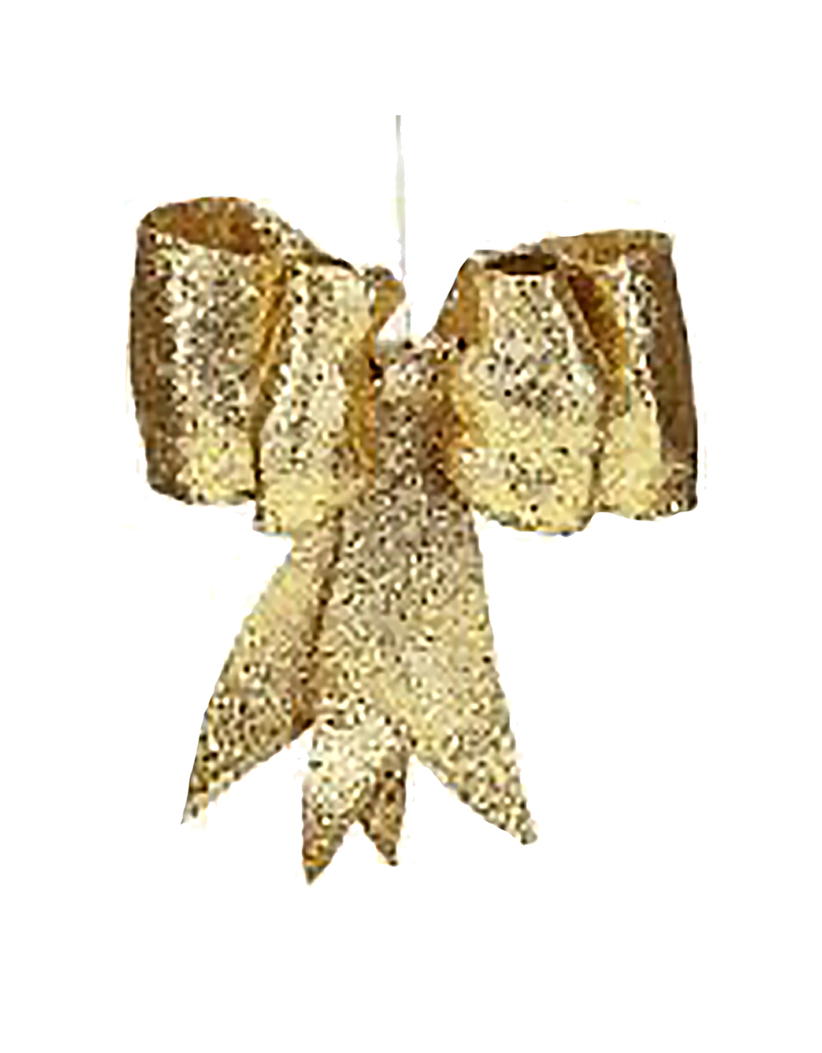 Gold Glitter Bow LG 13 inch