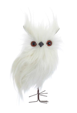 Kurt Adler White Hanging Owl Ornament -A