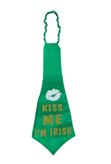 Midwest-CBK Irish-St Patricks Day Jumbo Neck Tie w Kiss Me Im Irish 18 inch