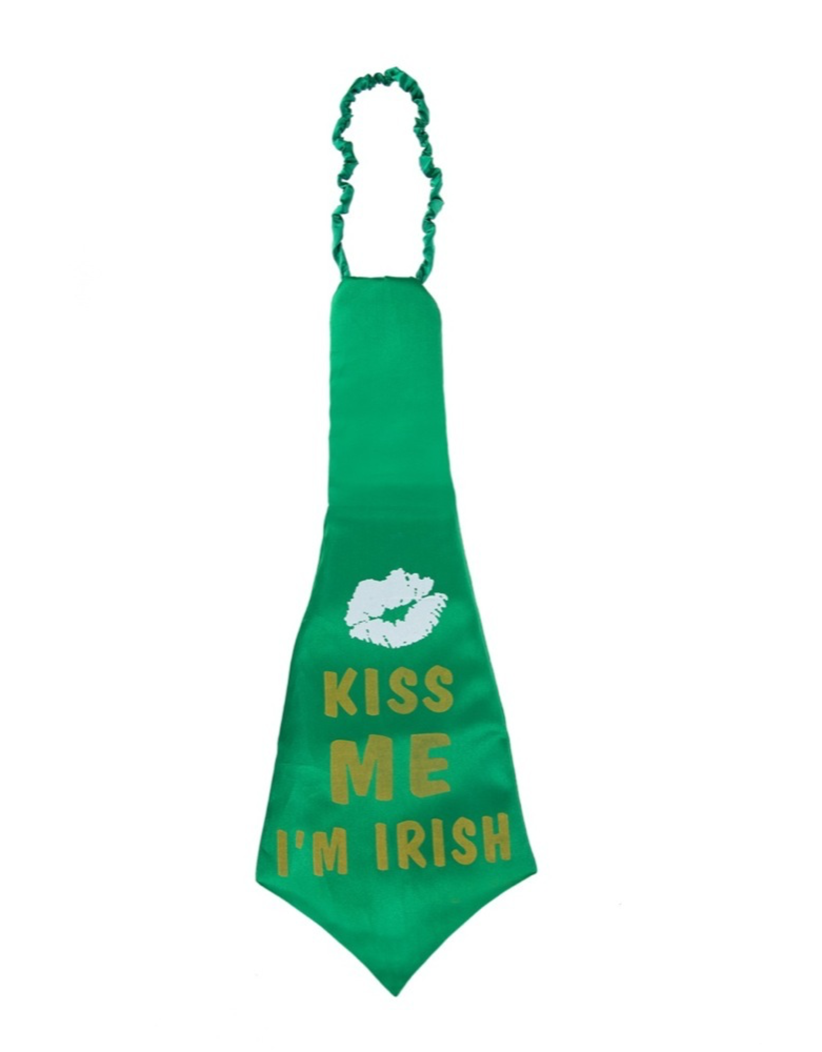 Midwest-CBK Irish-St Patricks Day Jumbo Neck Tie w Kiss Me Im Irish 18 inch