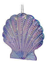 Kurt Adler Iridescent Acrylic Clam Sea Shell Ornament
