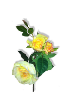 Mark Roberts Home Decor Flowers Floral Yellow Tea Rose Spray