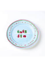 Papyrus Paper Salad-Dessert Plates 8pk Round - Christmas Cottages