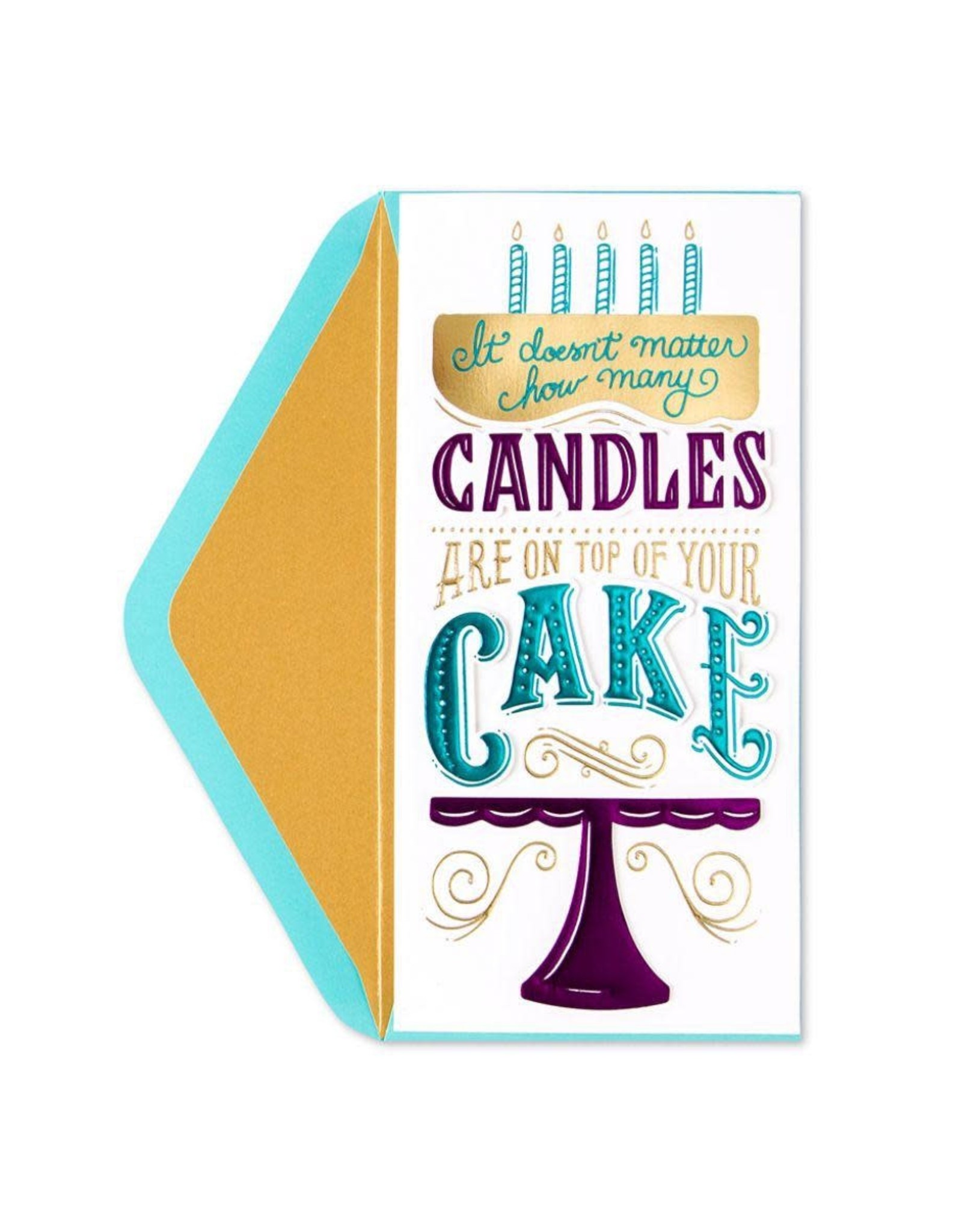 PAPYRUS® Birthday Card Candles On Top Of Your Cake