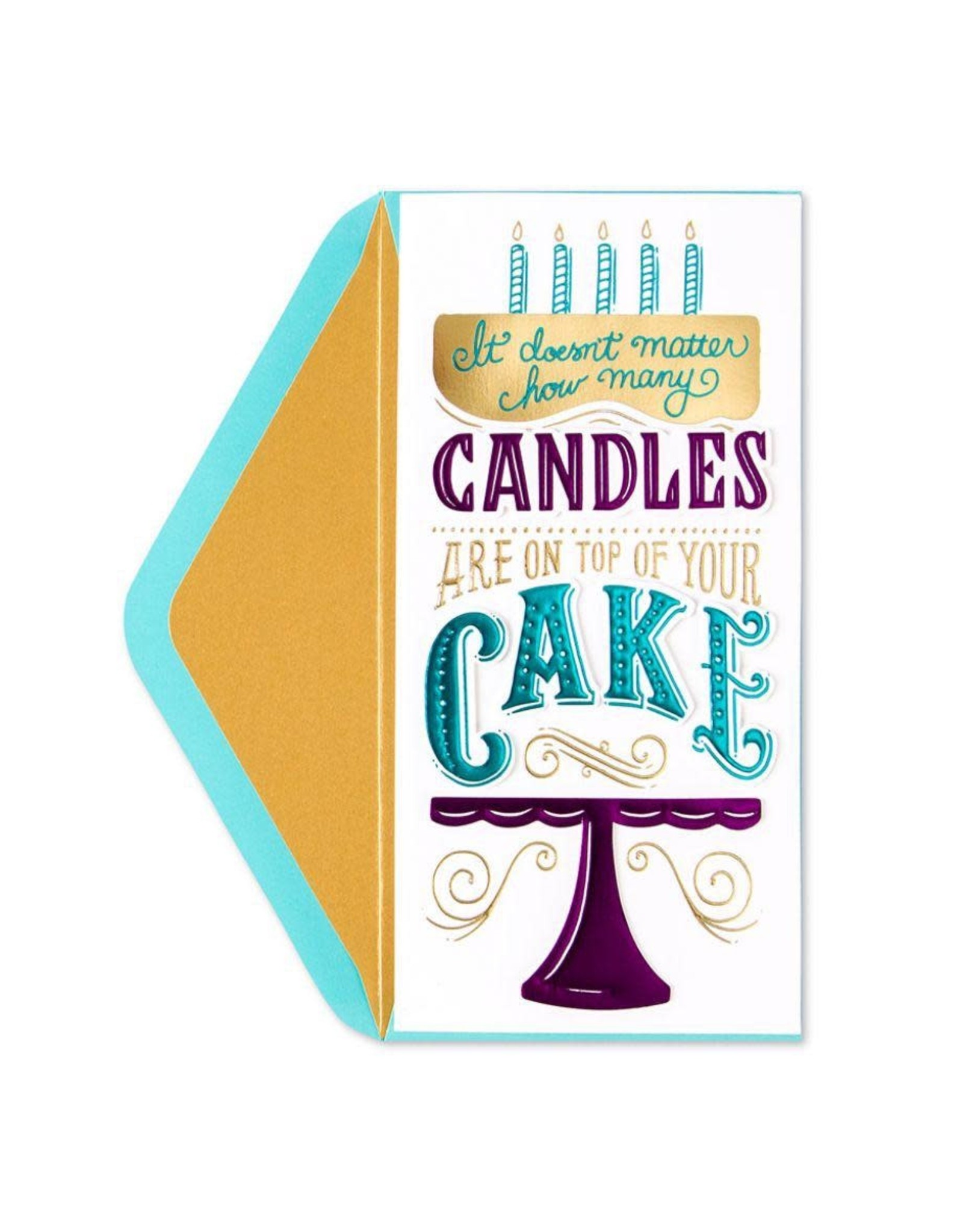 PAPYRUS® Birthday Card Candles On Top Of Your Cake