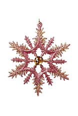 Kurt Adler Edwardian Glittered Snowflake Christmas Ornament A
