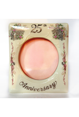 Porcelain Picture Frame 25th Anniversary