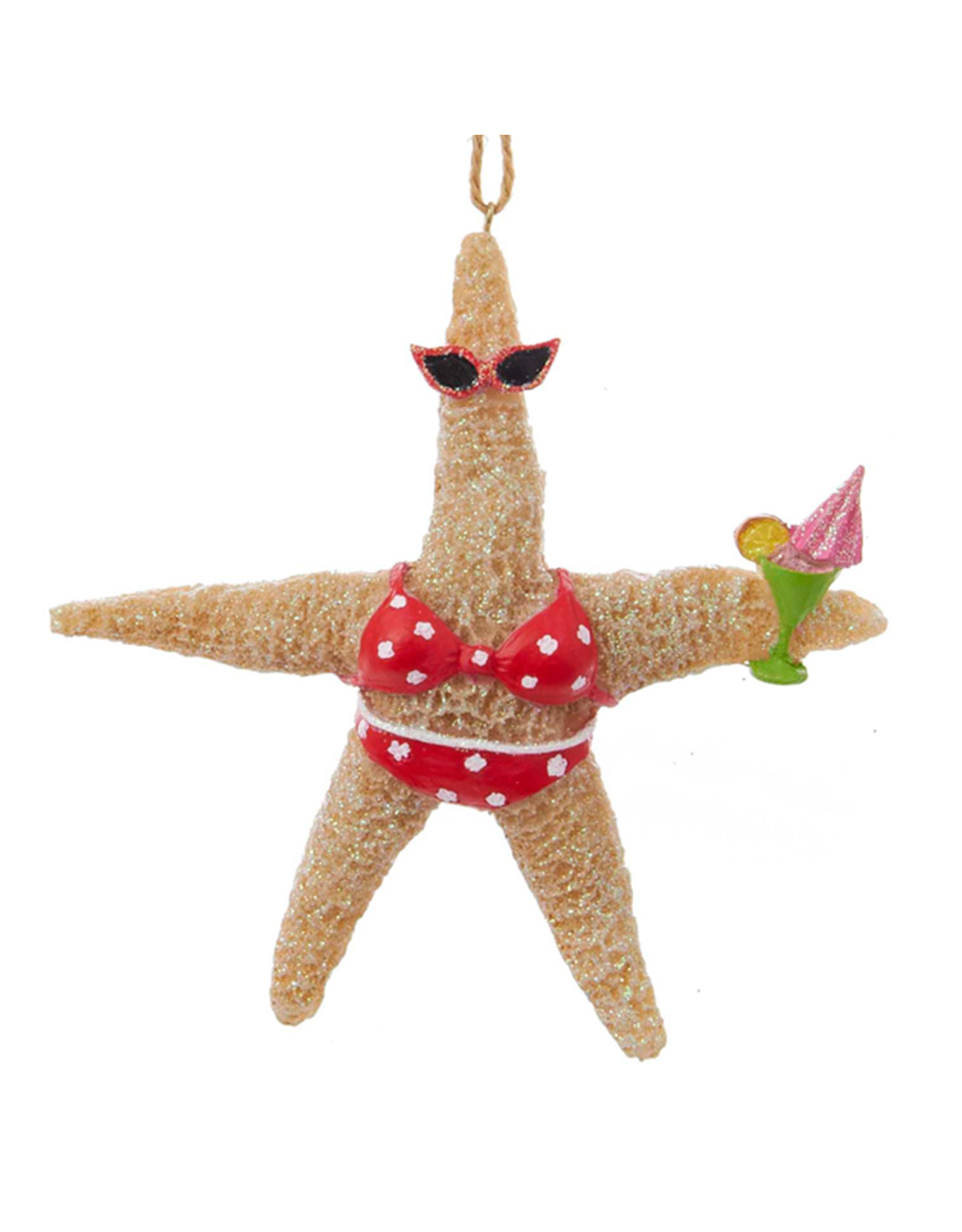 Kurt Adler Starfish Ornament Girl Coastal Beach Christmas