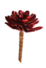 Darice Faux Succulents Echeveria Metallic Red 4.5 inch