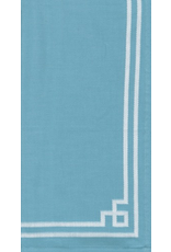Caspari Fabric Cotton Tea Towels 24x31 Rive Gauche - Turquoise