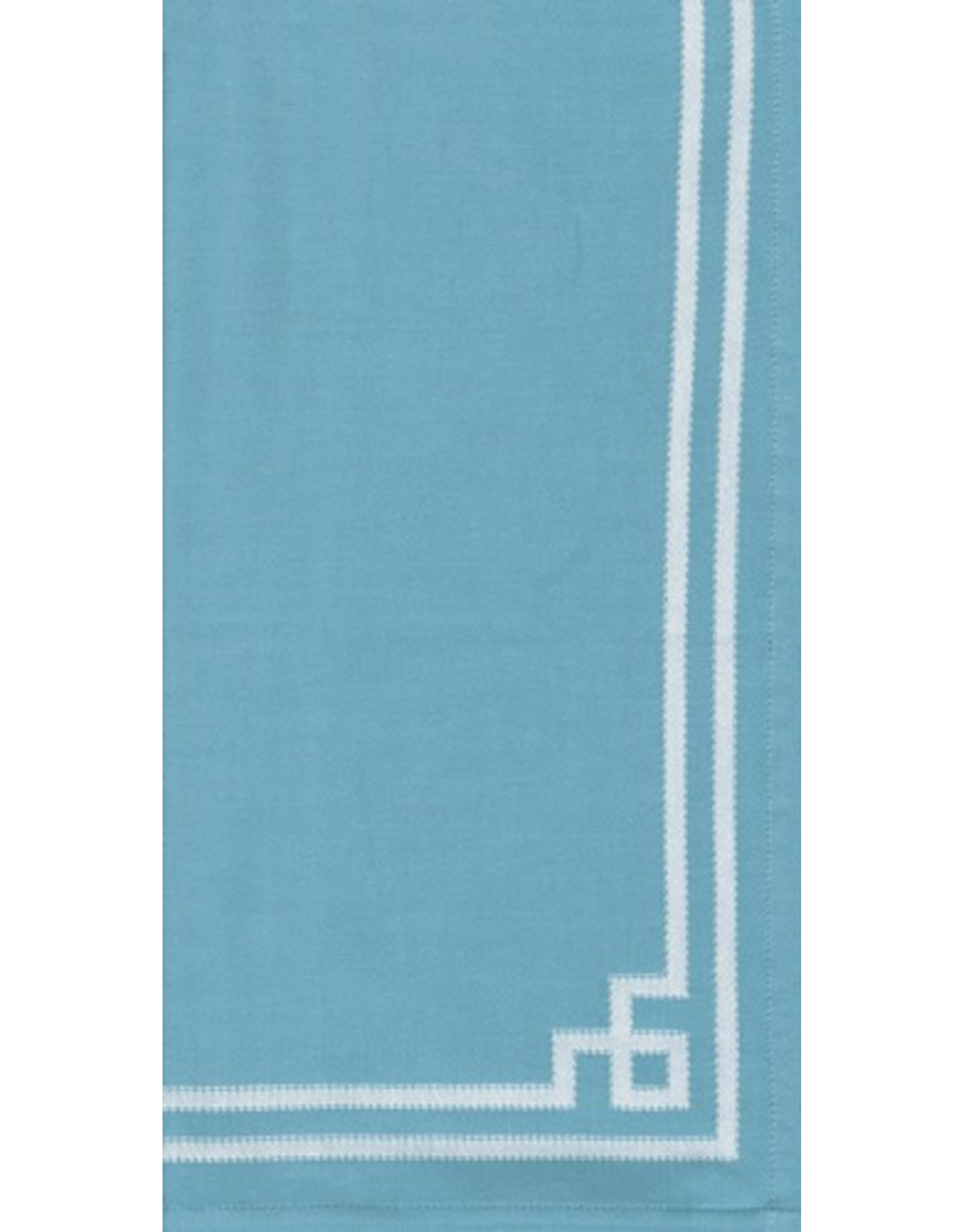 Caspari Fabric Cotton Tea Towels 24x31 Rive Gauche - Turquoise