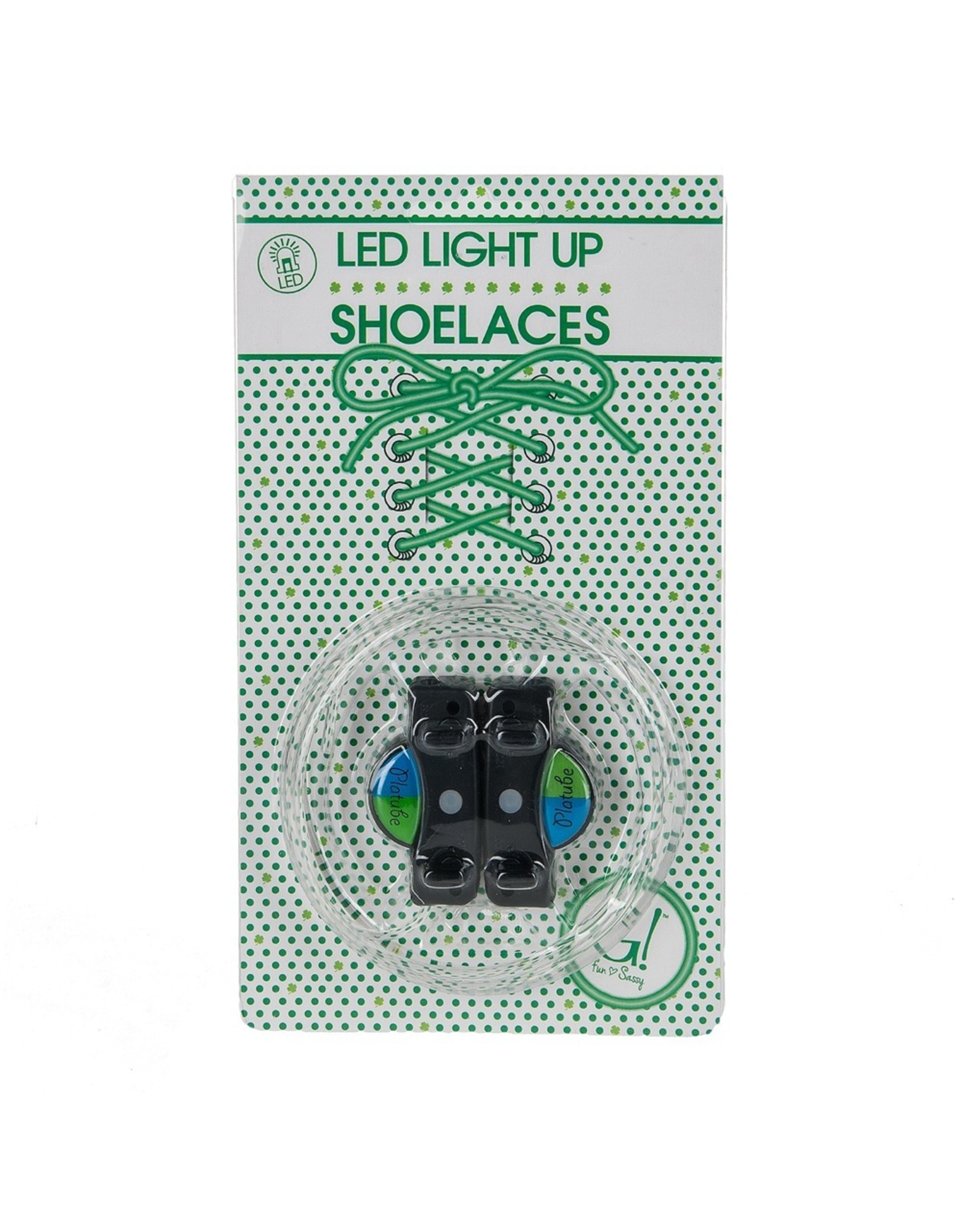 Midwest-CBK Irish-St Patricks Day LED Flashing Irish Shoe Laces