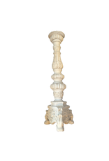 DIGS-N-GIFTS Tall Candlestick 25H inch Decorative Rustic Pillar Candle Holder