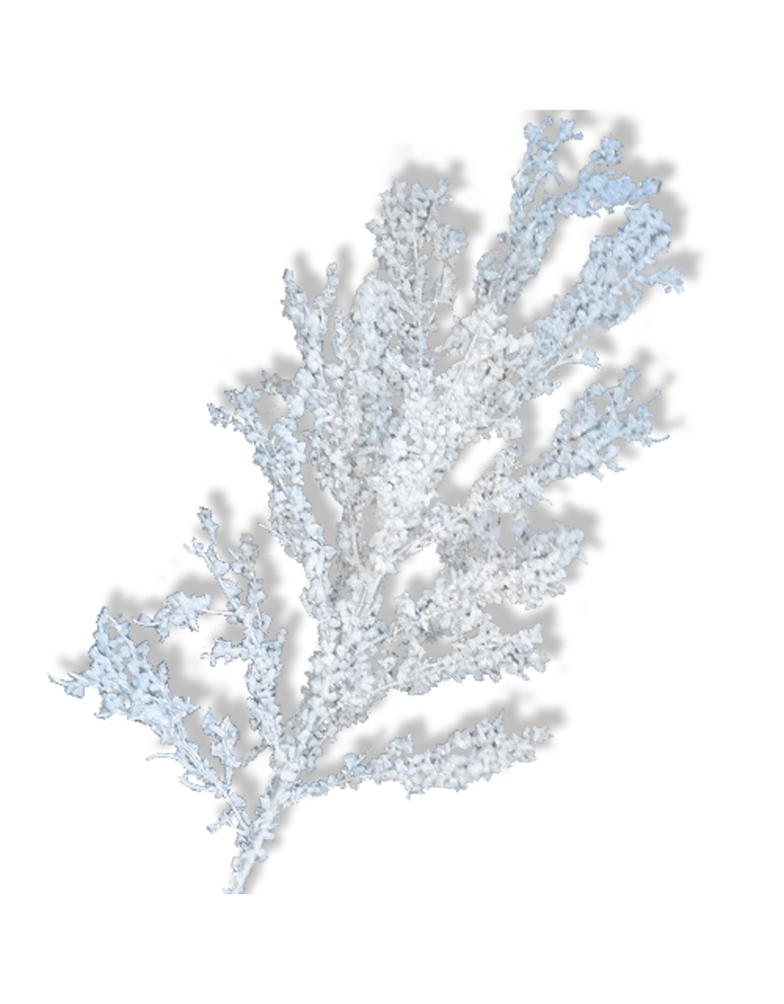 Premier Christmas Floral Glitter Flocked Snowy Branch Spray