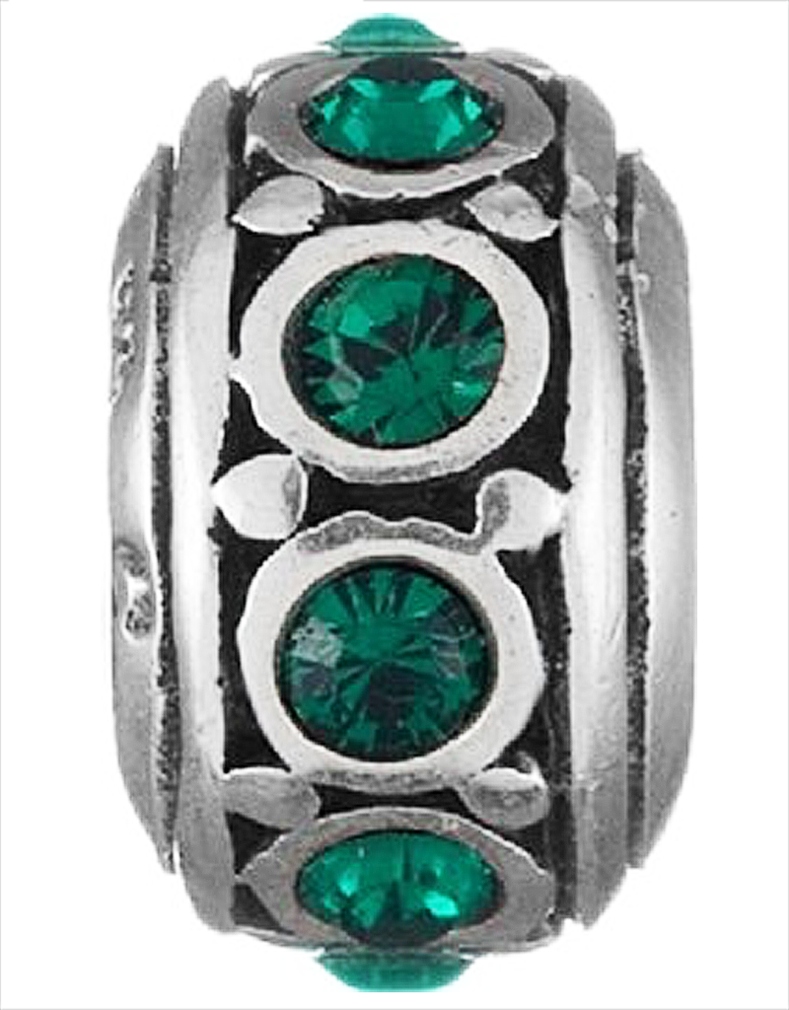 Chamilia May Emerald Birthstone Charm Silver Bead I-29