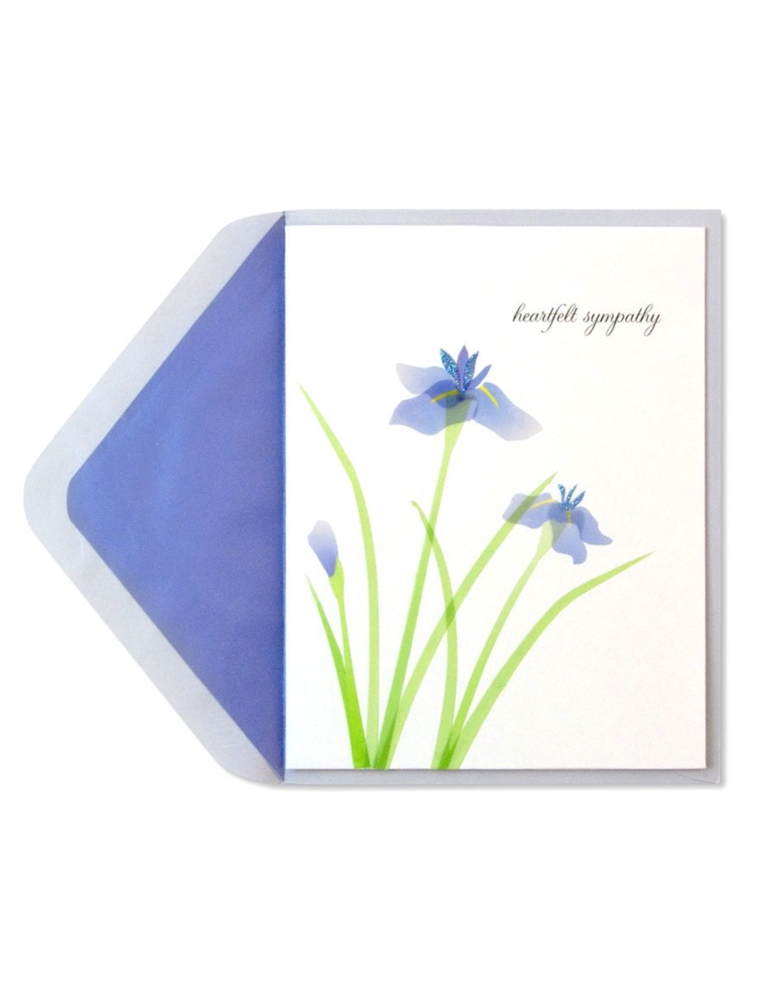 PAPYRUS® Sympathy Card Purple Irises