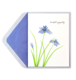 PAPYRUS® Sympathy Card Purple Irises