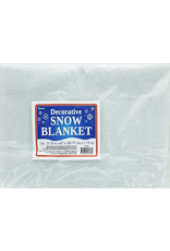 Darice Artificial Snow Blanket 32x47 inch Decorative White Blanket