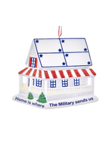 Kurt Adler Home Is Where Military Sends Us Christmas Ornament