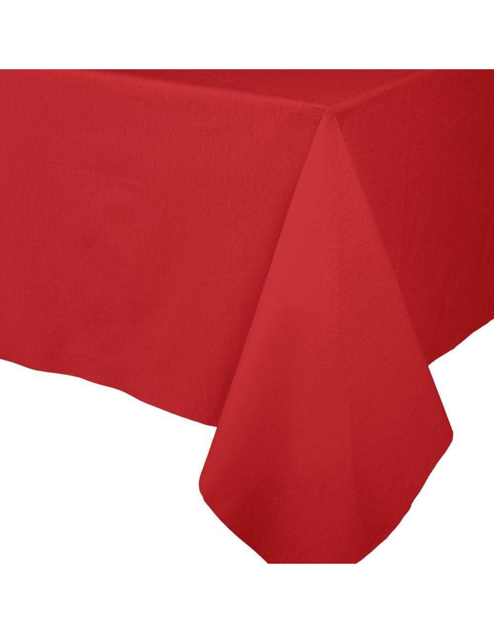 Caspari Paper Linen Solid Table Covers In Red