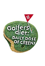 Kurt Adler Golfers Ornament Golfers Diet Daily Dose of Greens -C