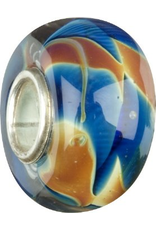 Chamilia Charm Murano Glass Bead OB-106 Deep Waters