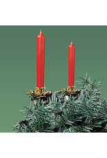 Kurt Adler Red Dripless Candle Set of 12 for 1/2 inch Holders