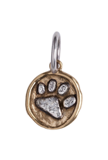 Waxing Poetic® Jewelry Camp Paw Charm Brass and Sterling Silver