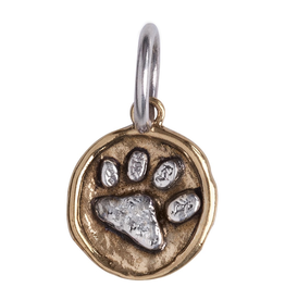 Waxing Poetic® Jewelry Camp Paw Charm Brass and Sterling Silver