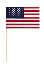 Valley Forge Hand Held U.S. American Flag 4x6 on 1ft Wood Dowel