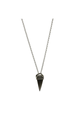 Waxing Poetic® Jewelry Gravitas Necklace Sterling Silver-Smoky Quartz