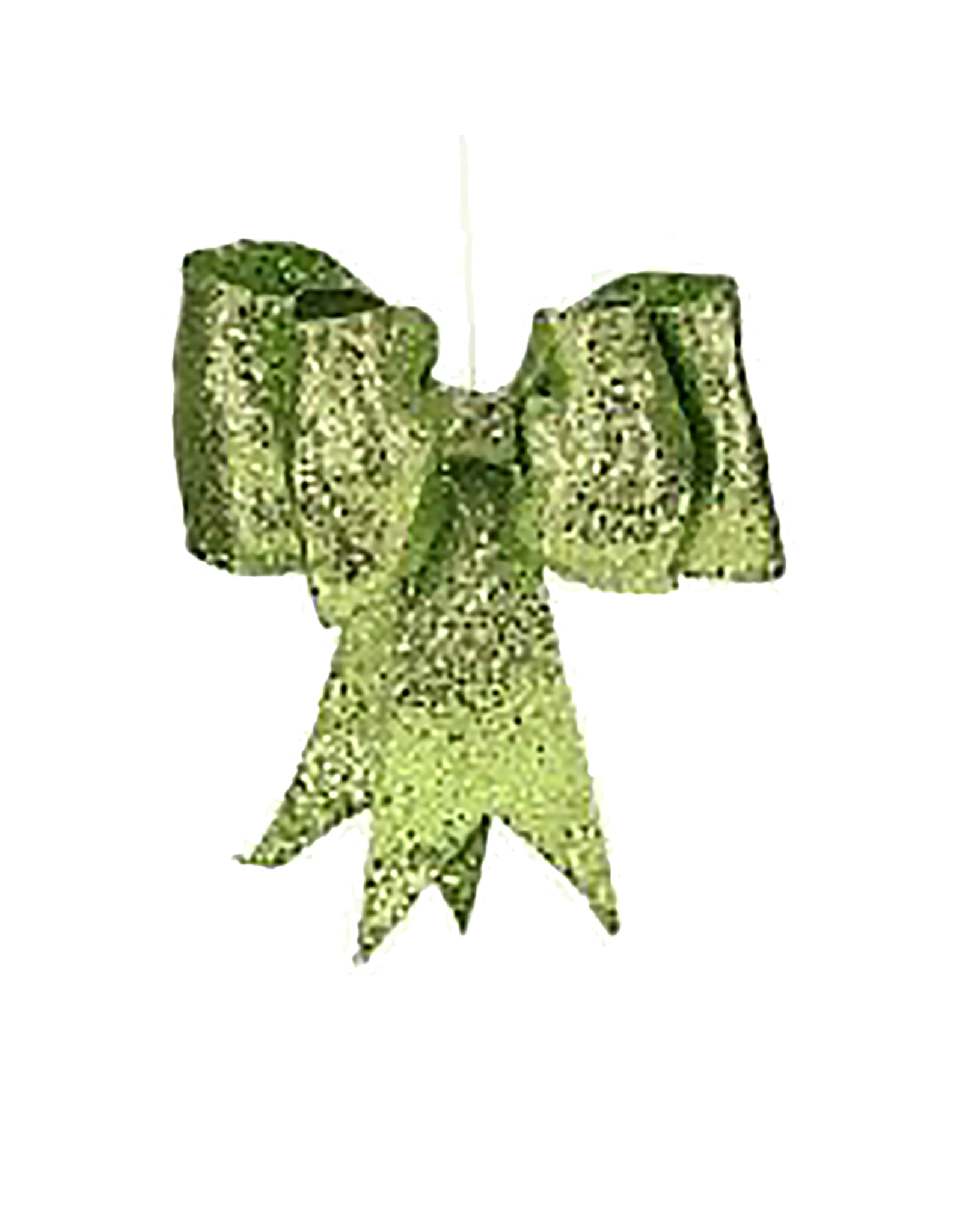 Green Glitter Bow SM 8 inch - Digs N Gifts