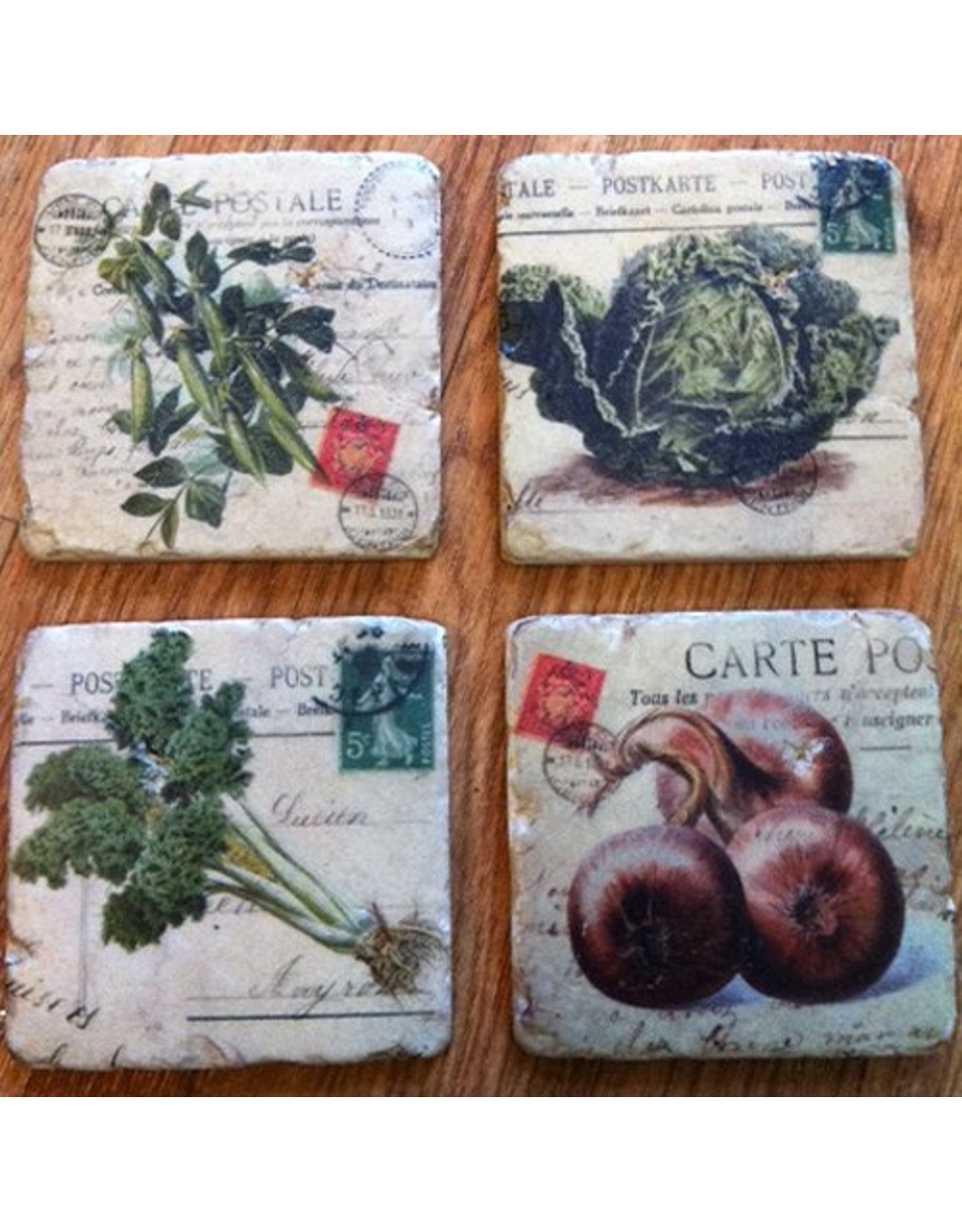 Mark Roberts Home Decor Garden Drink Beverage Coaster Set of 4