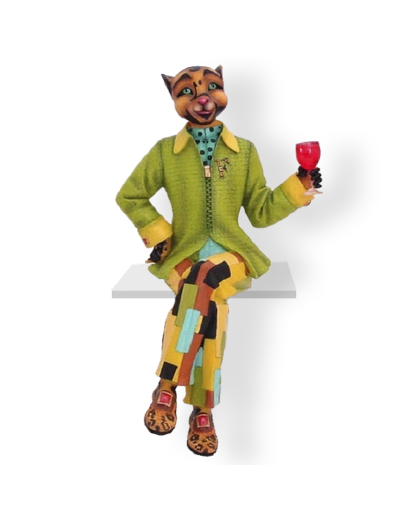 Alley Cats Margaret Le Van Fabulo Style Guru - Male Cat Figurine