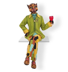 Alley Cats Margaret Le Van Fabulo Style Guru - Male Cat Figurine
