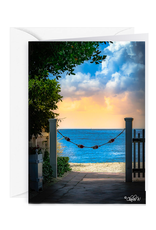 By The Seas-N Greetings Blank Note Card -  Cash - Gift Card Holder - By The Sea