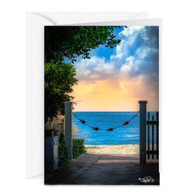 By The Seas-N Greetings Blank Note Card -  Cash - Gift Card Holder - By The Sea