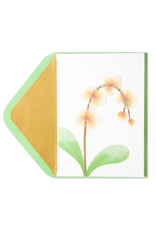 PAPYRUS® Sympathy Cards Orchids Vellum Sculpture