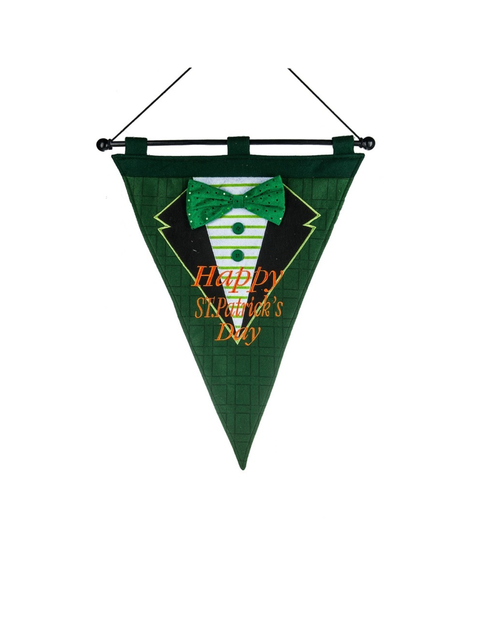 Midwest-CBK Irish-St Patricks Day Flag Embroidered w Happy St Patricks Day