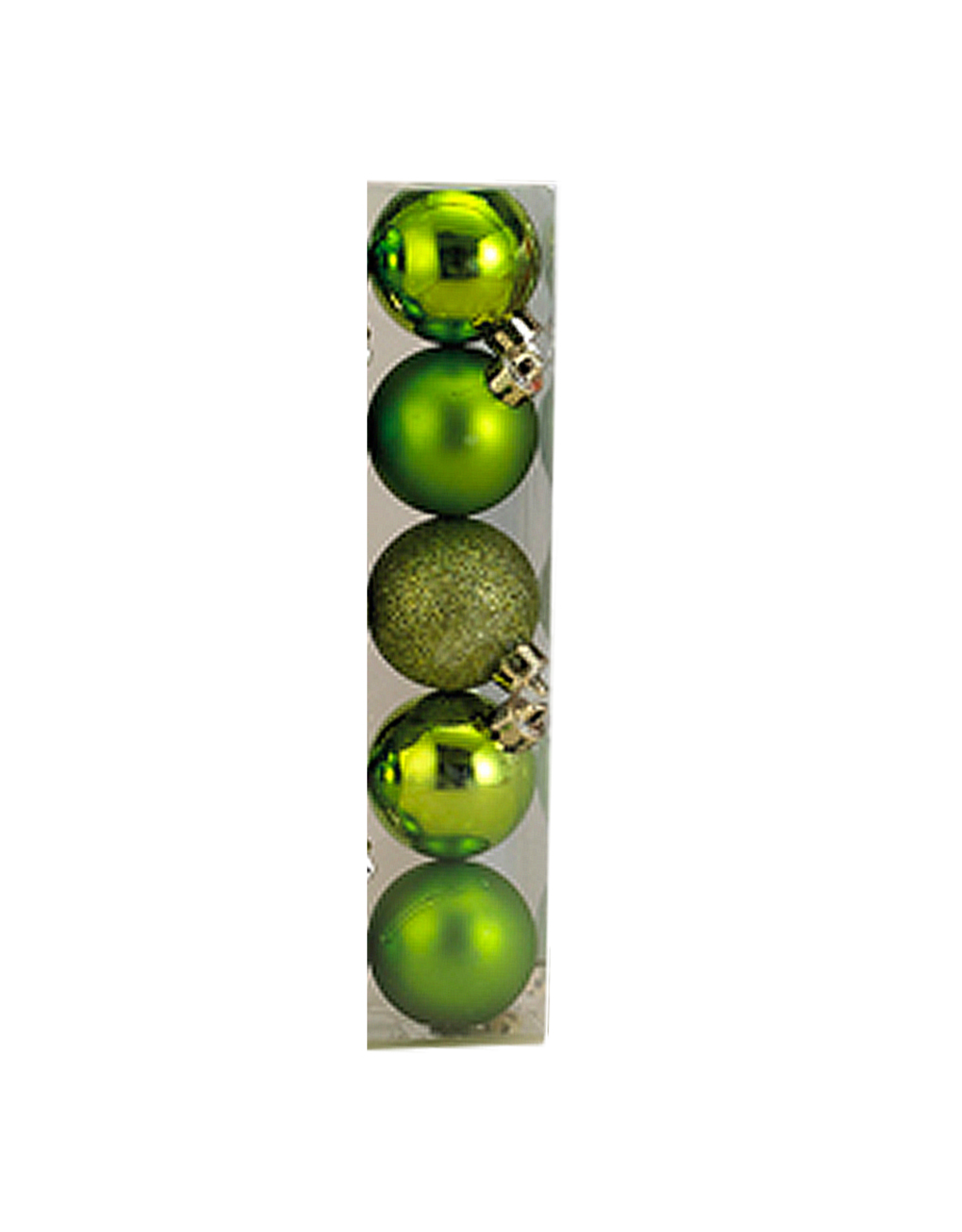 Kurt Adler Christmas Shatterproof Ball Ornament 60MM Set of 5 Green