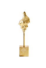 Twos Company Coquillage Standing Gold Conch on Base