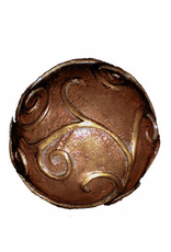 Serpentine Sphere II Gold-Brown 6 inch DIA